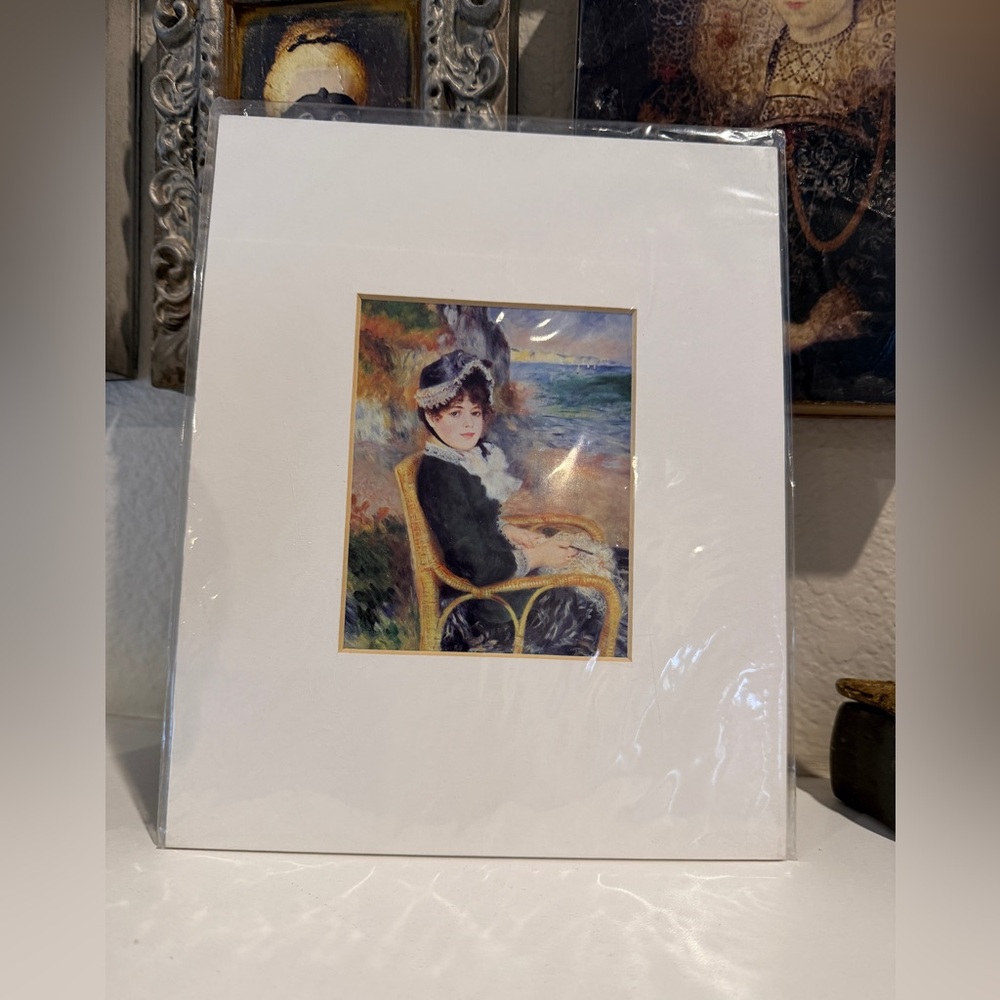 Renoir “By the‎ Seashore” Matted Print – Pierre-Auguste Renoir Art Reproduction
